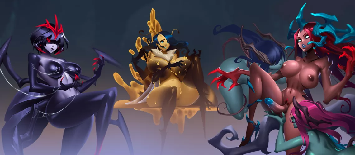 Bosses monster girls in our game [The Veil Chronicles: Nix University] 