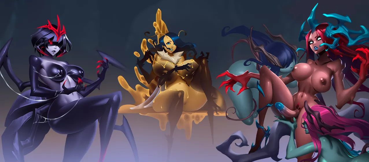 Bosses monster girls in our game [The Veil Chronicles: Nix University] 