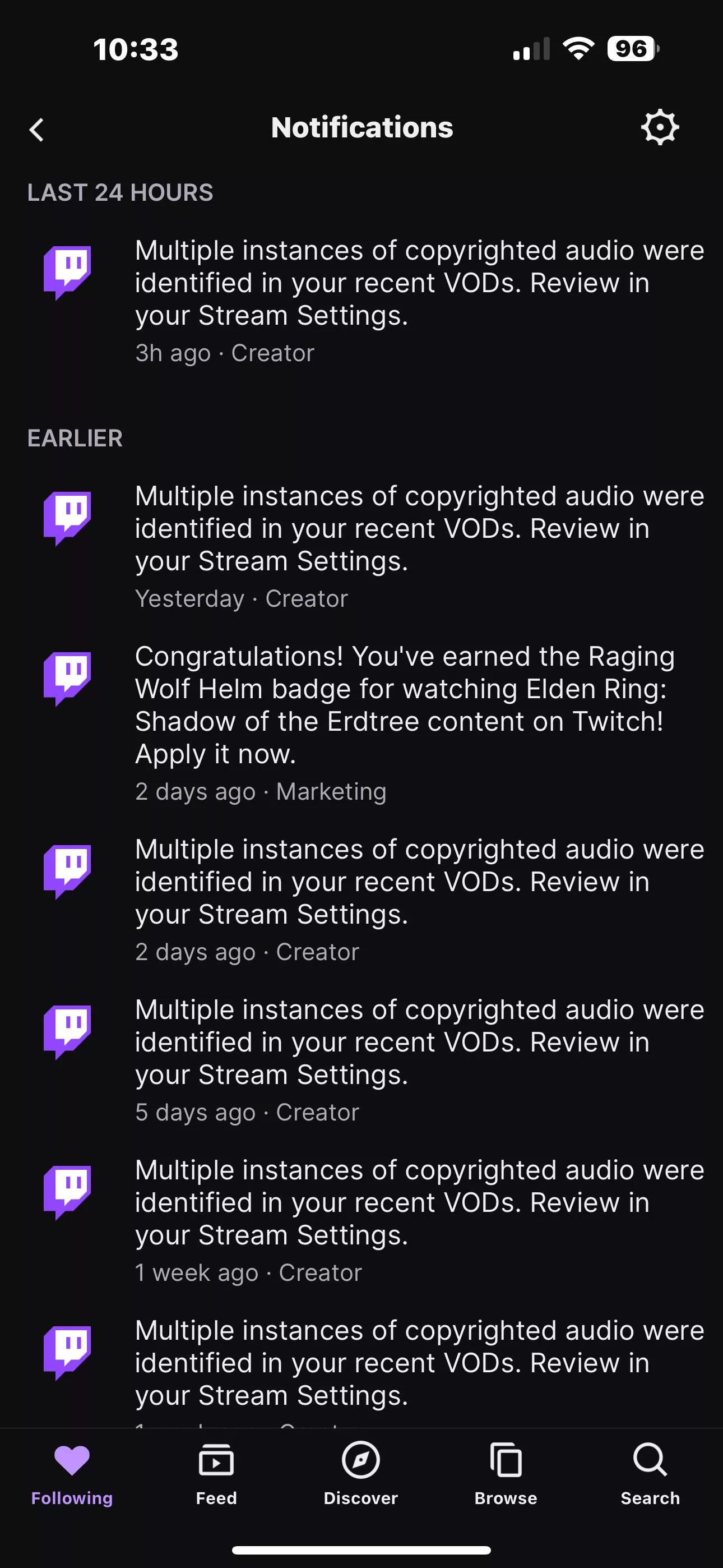 I keep getting these notifications. I have it turned off to where no copyrighted music or emotes play in Fortnite. I don’t understand