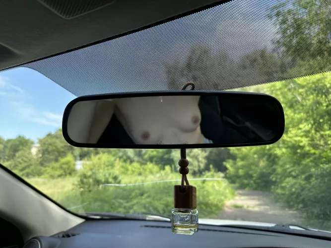 I turned my rear view mirror into a front view mirror