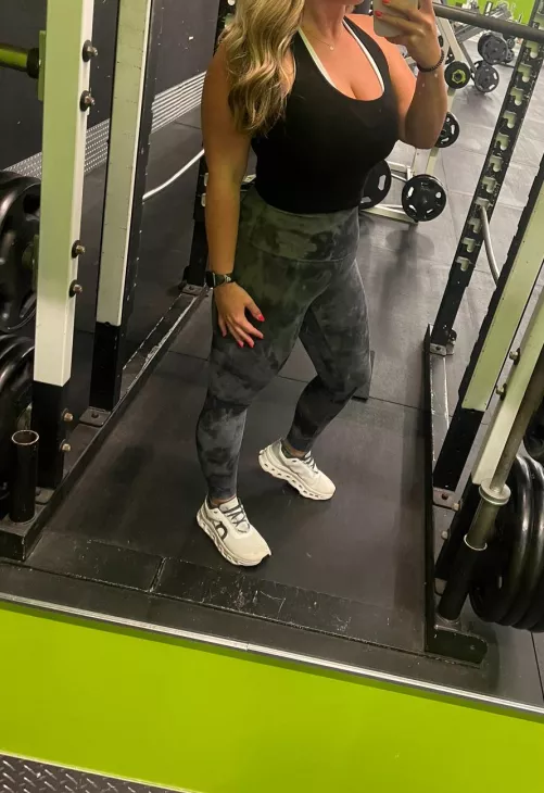 Just trying to give everyone a good view at the gym