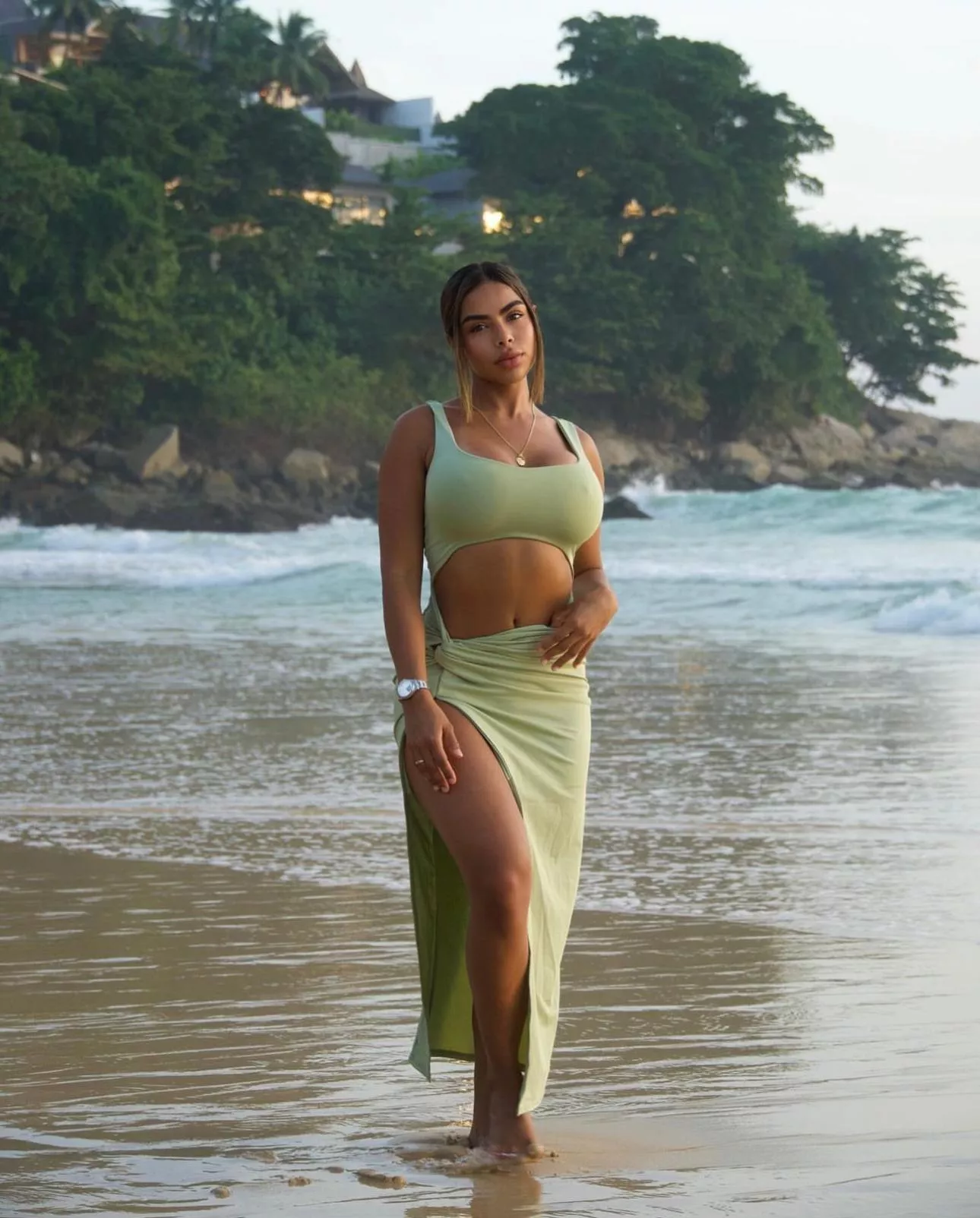 You see me on the beach like this. What's your first move?