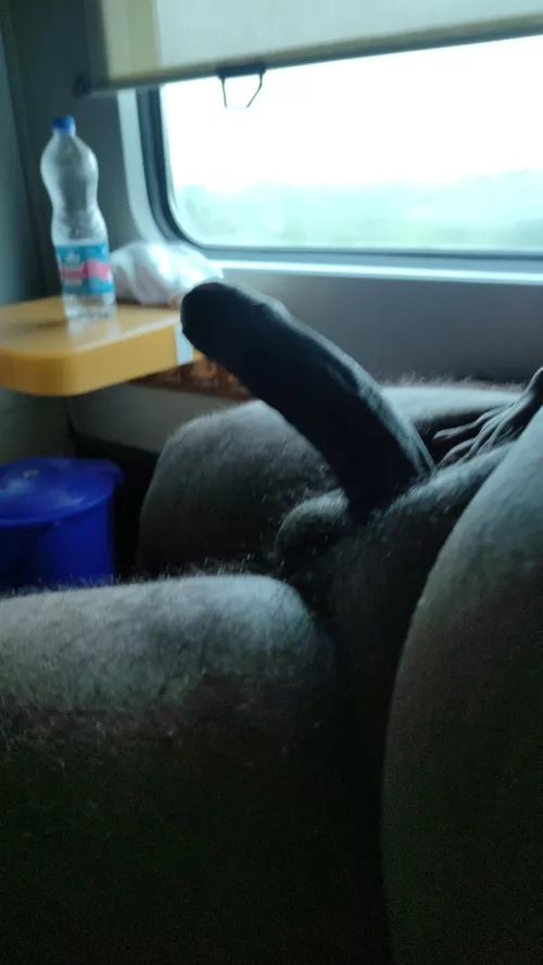 Bored in the train ..... I wish any milf or gilf joins the journey along with me 