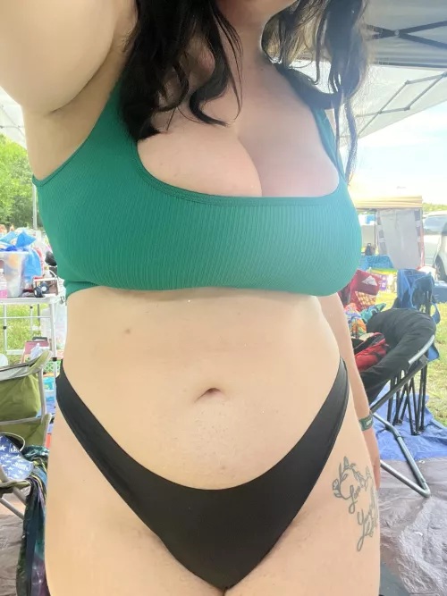 Chillin at camp wearing nothing but this 