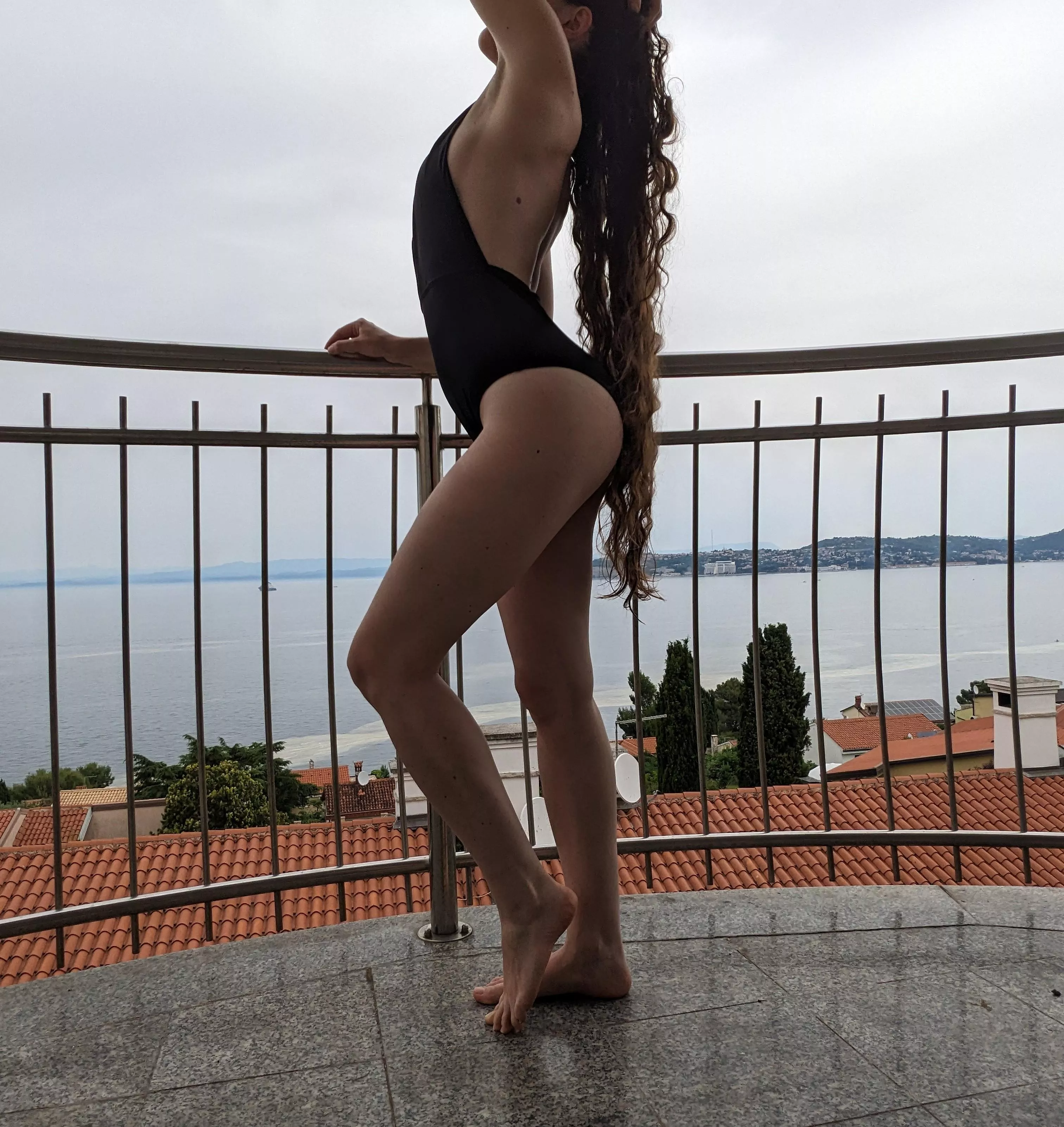 Curly hair after the sea