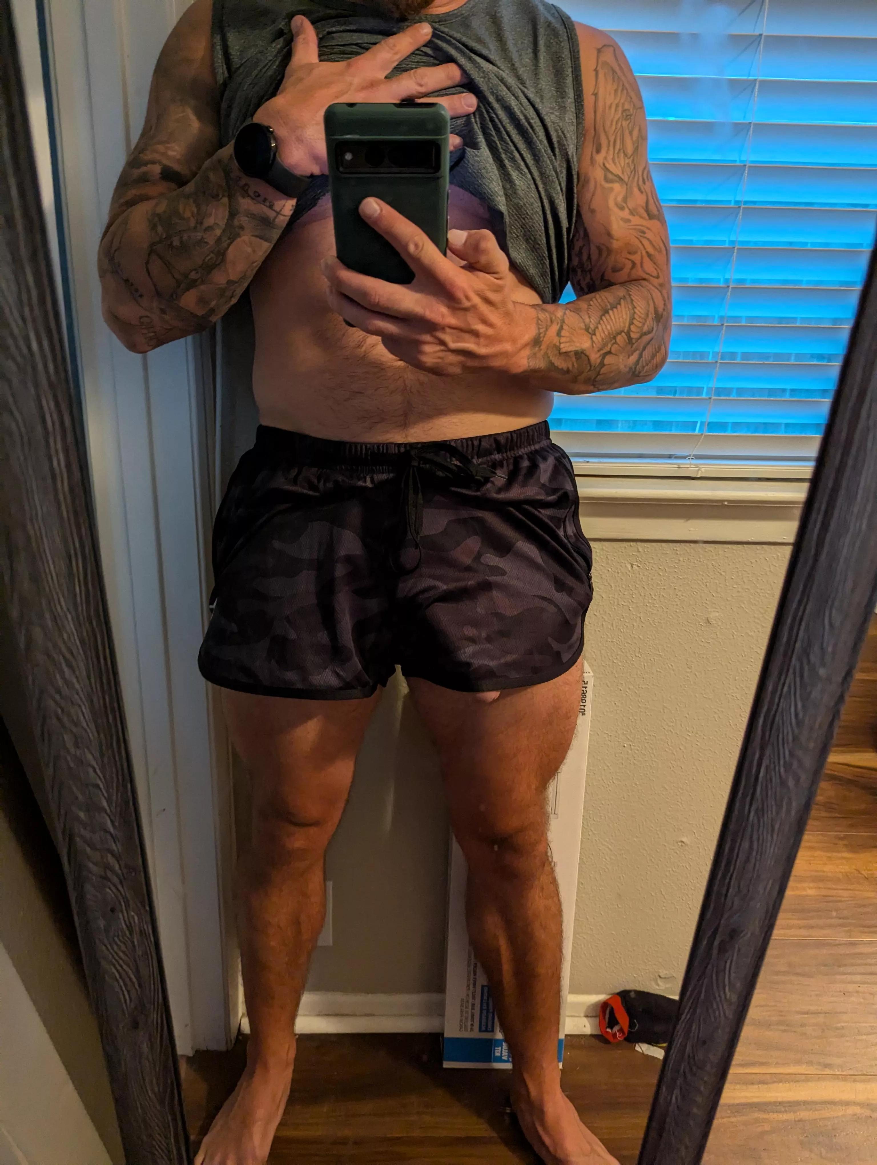 I think these new shorts are too short.[36]