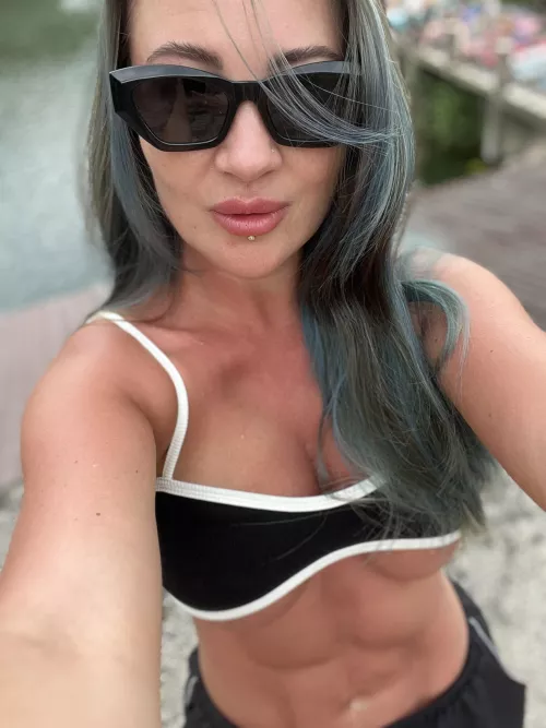 I'm going to sunbathe after a hard workout