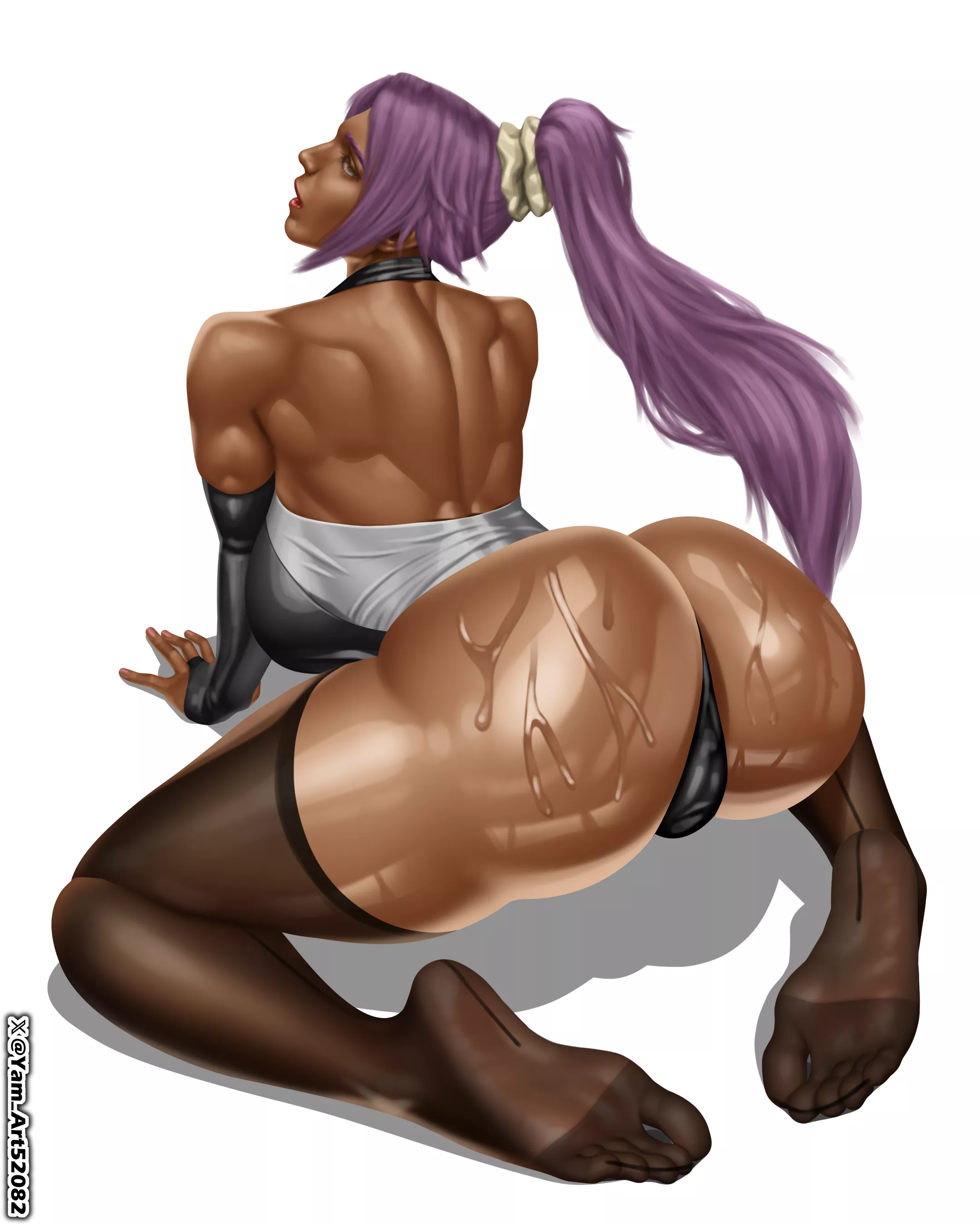Yoruichi Practicing Yoga (YamArt)