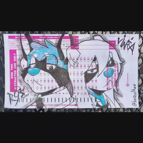 bro did NOT use a No. 2 pencil 