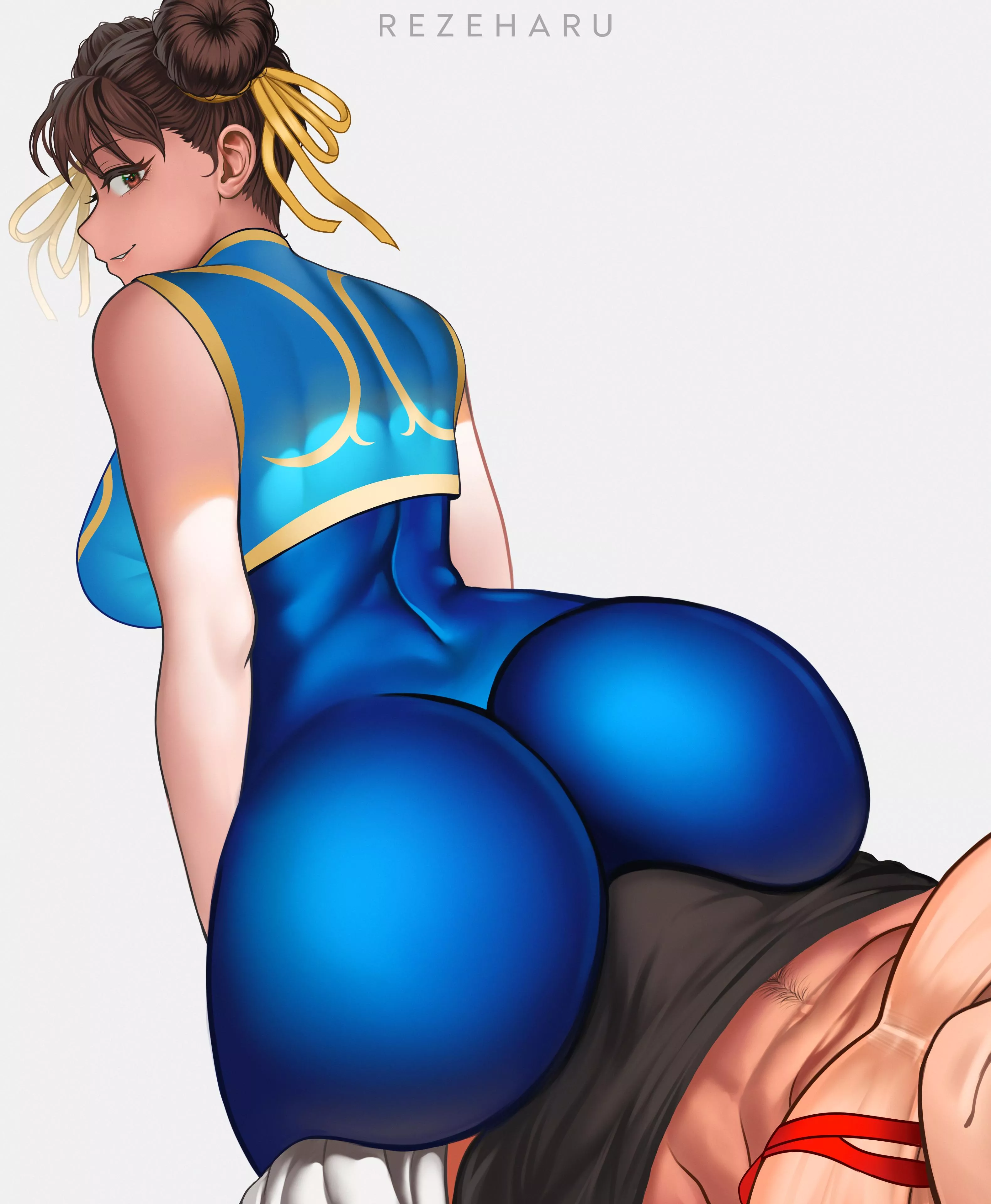 Chun-Li teases Ryu (Rezeharu)