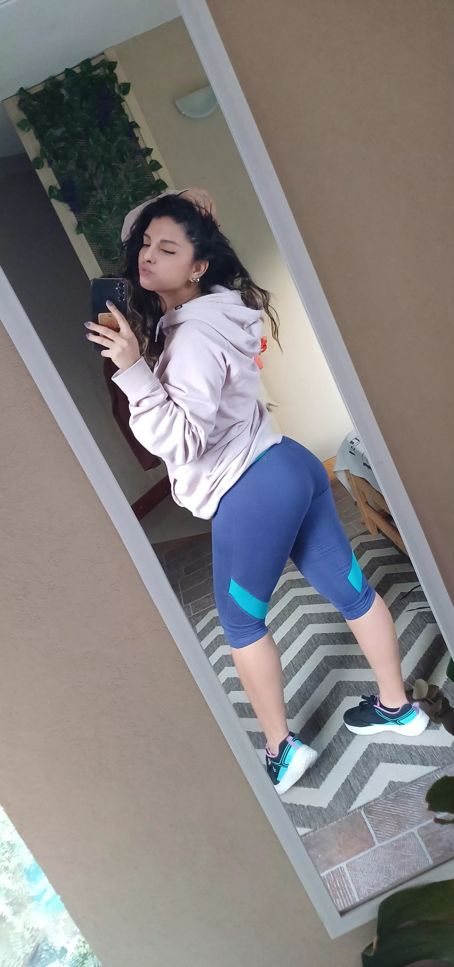 Fit check before going to the Yoga class