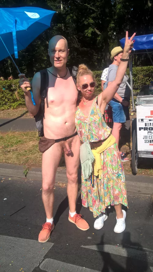 Good memories at Pride Berlin 2019 with this young looking grandmother!