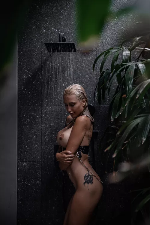 Hot showers get me too horny