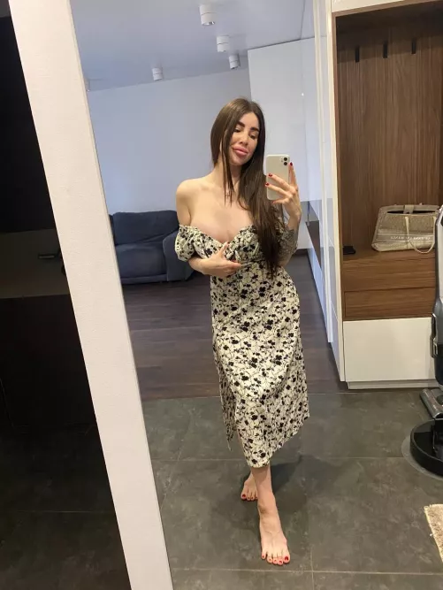 Just a dress and a hot body 