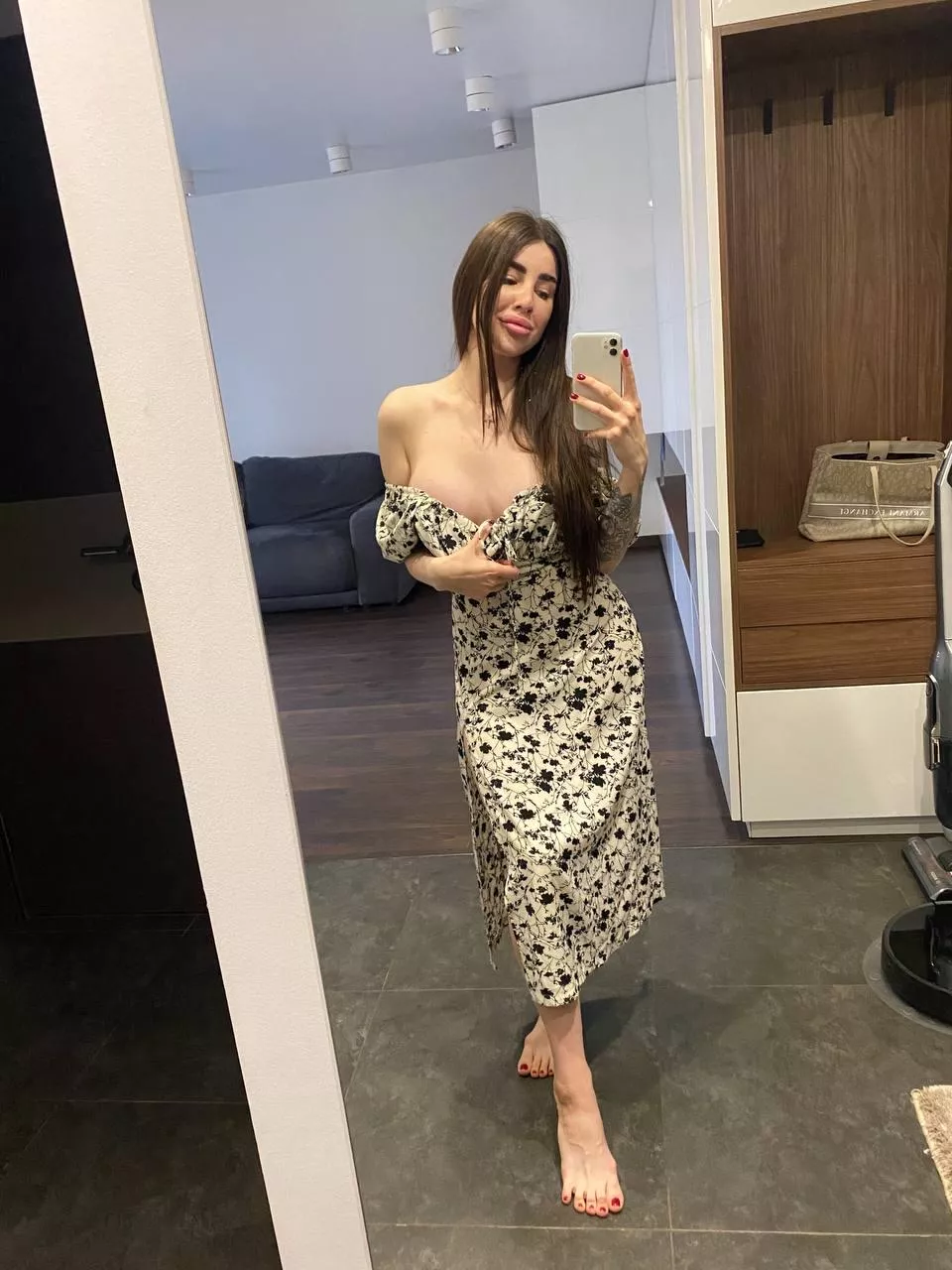 Just a dress and a hot body 