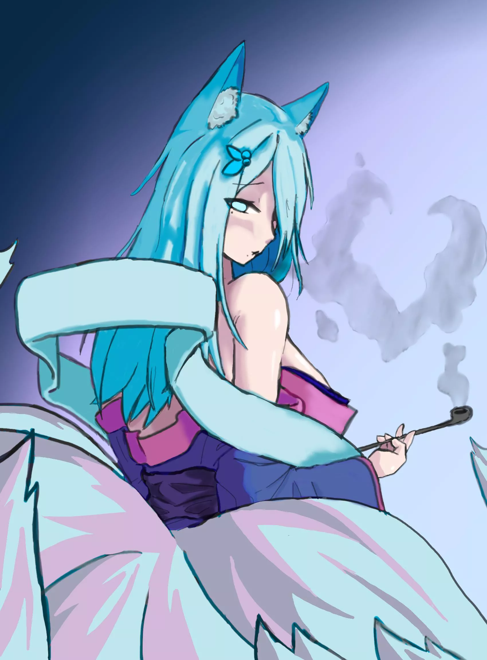 Lil Kitsune drawing I worked on