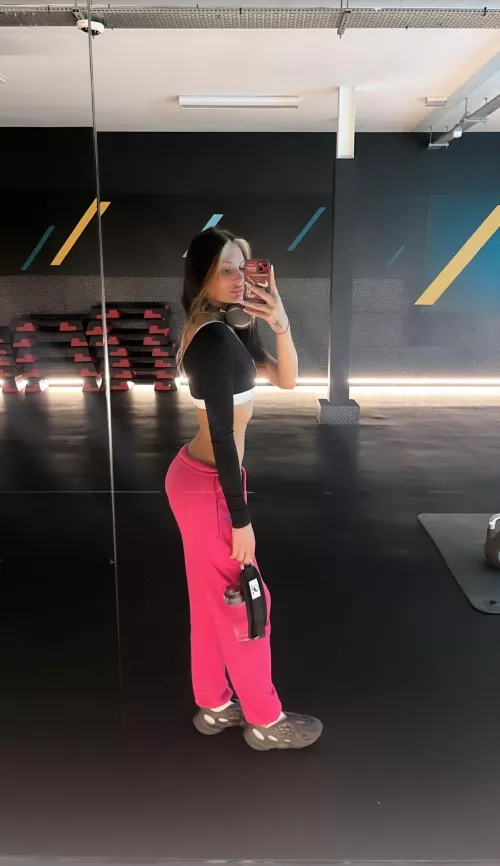 my best smile after 2 hours in the gym