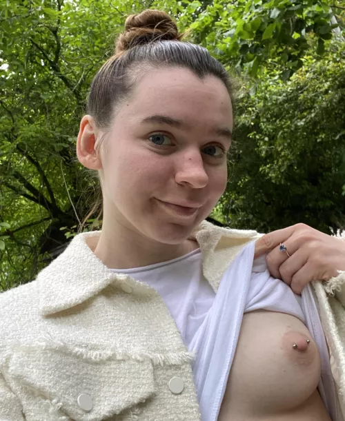 My breasts look perfect on the street