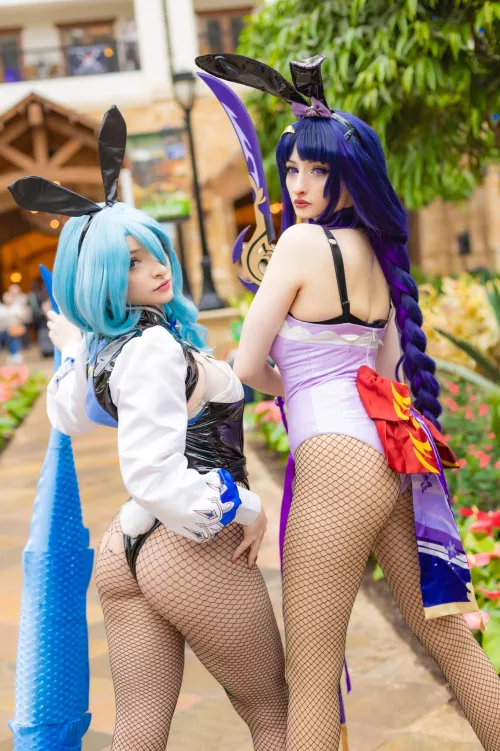 My Bunny Raiden Shogun Cosplay With My Friend