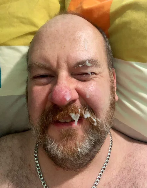 Never poster before, he missed my mouth!