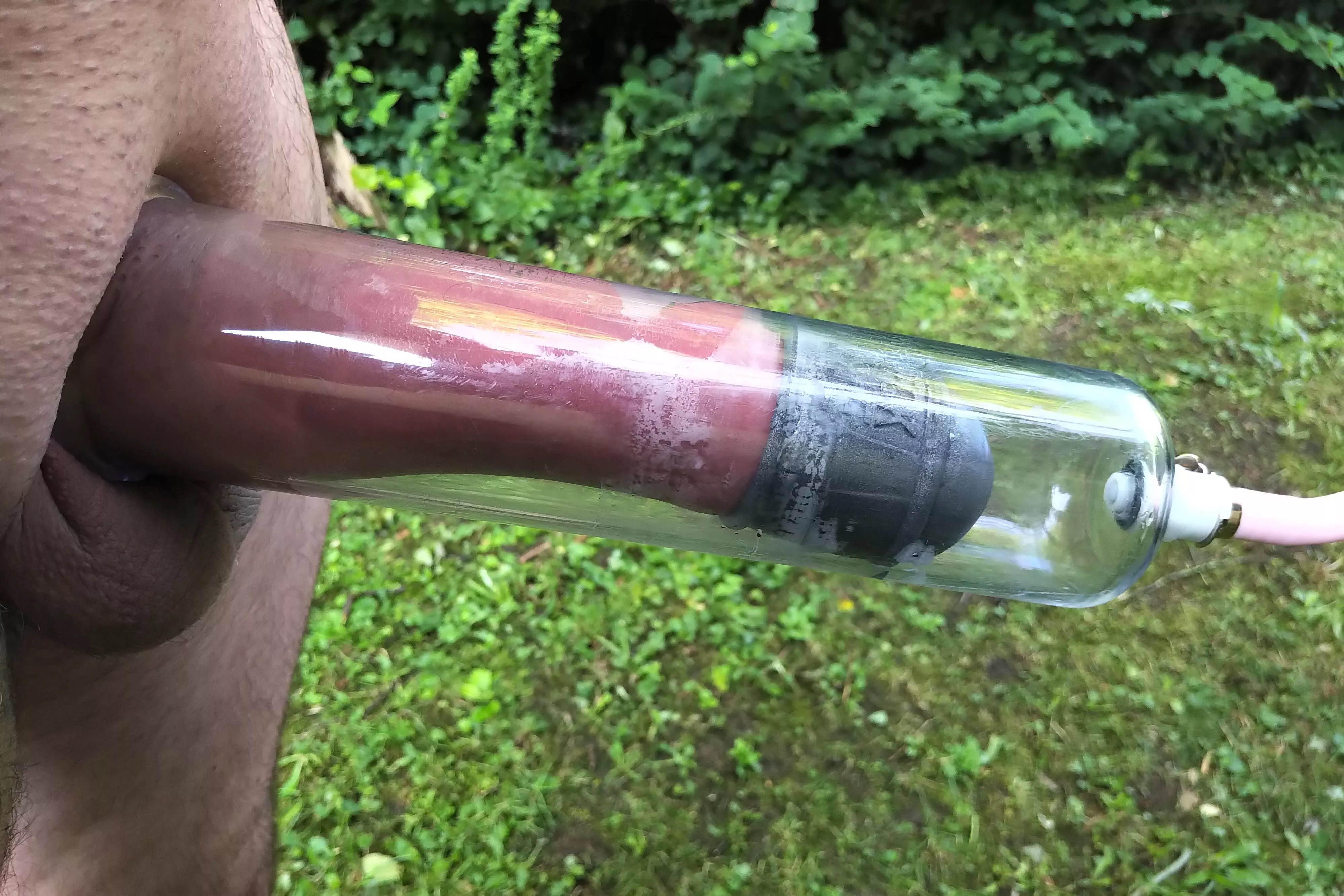 outdoor pumping with stealth helmet mounted.