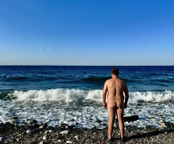 Samothraki island skinny-dipping