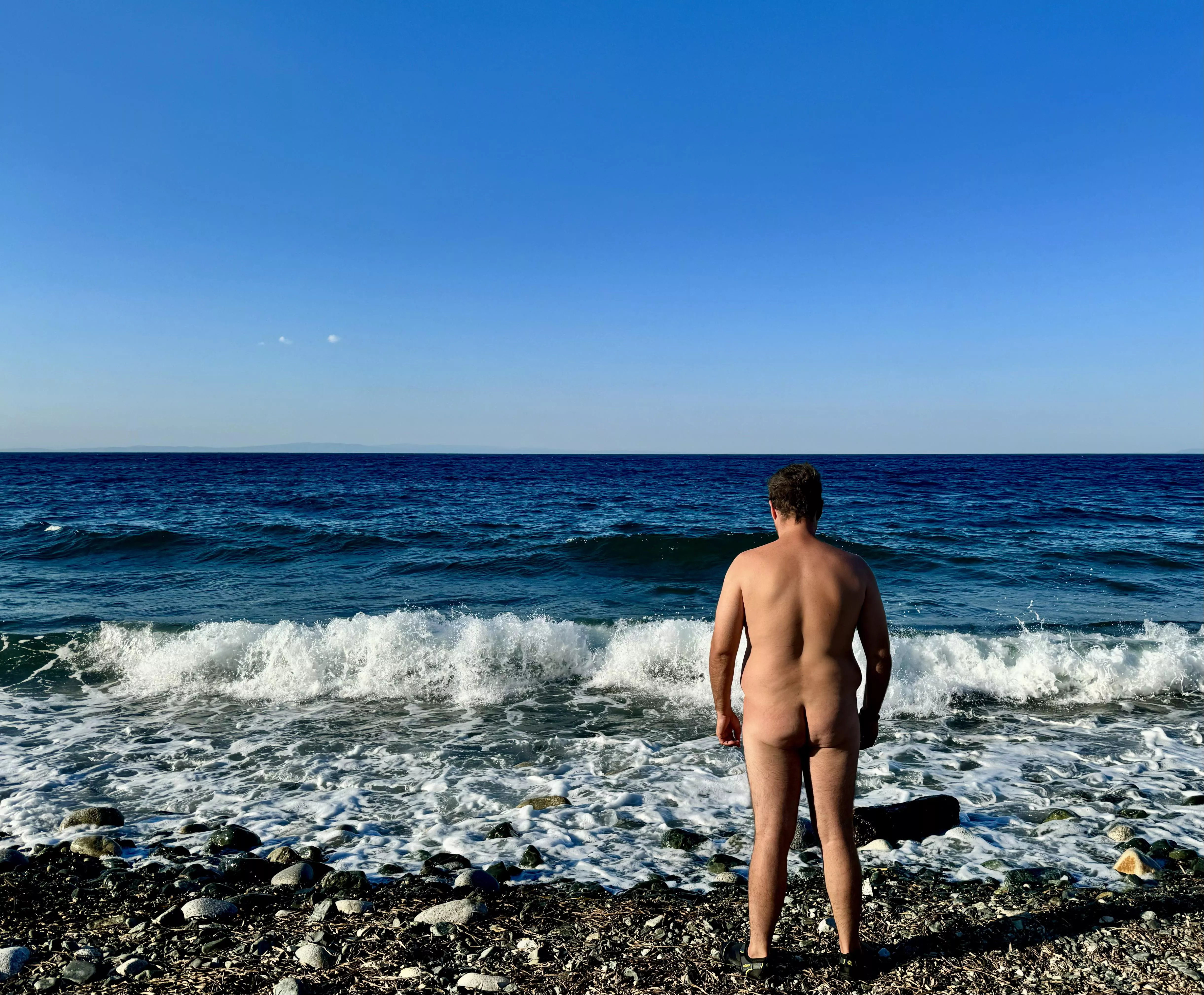 Samothraki island skinny-dipping