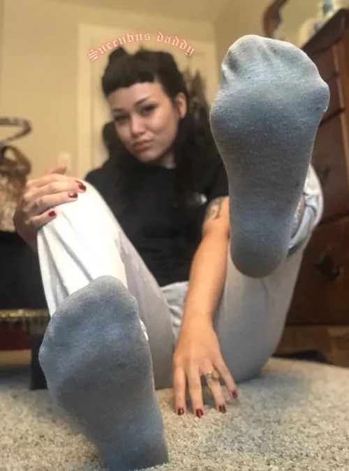 (Selling) Sweaty crew socks with slight toe prints ♥️