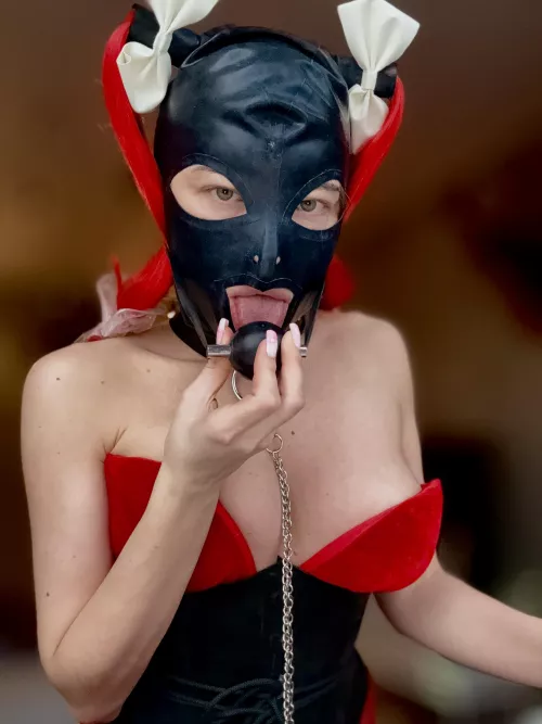 This gag will allow you to use my mouth the way you want
