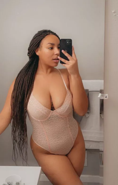 Trying on my favorite lingerie cuz look at it! 