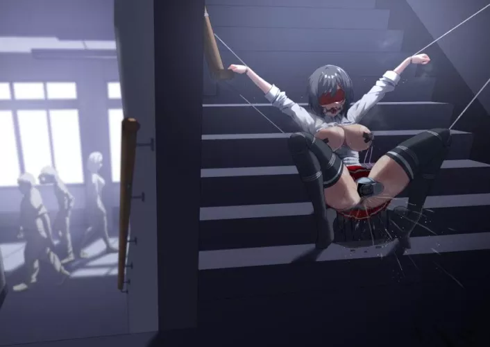 Bound up on the abandoned stairs. Cumming her brains out till he comes to get you. [zetsu red]