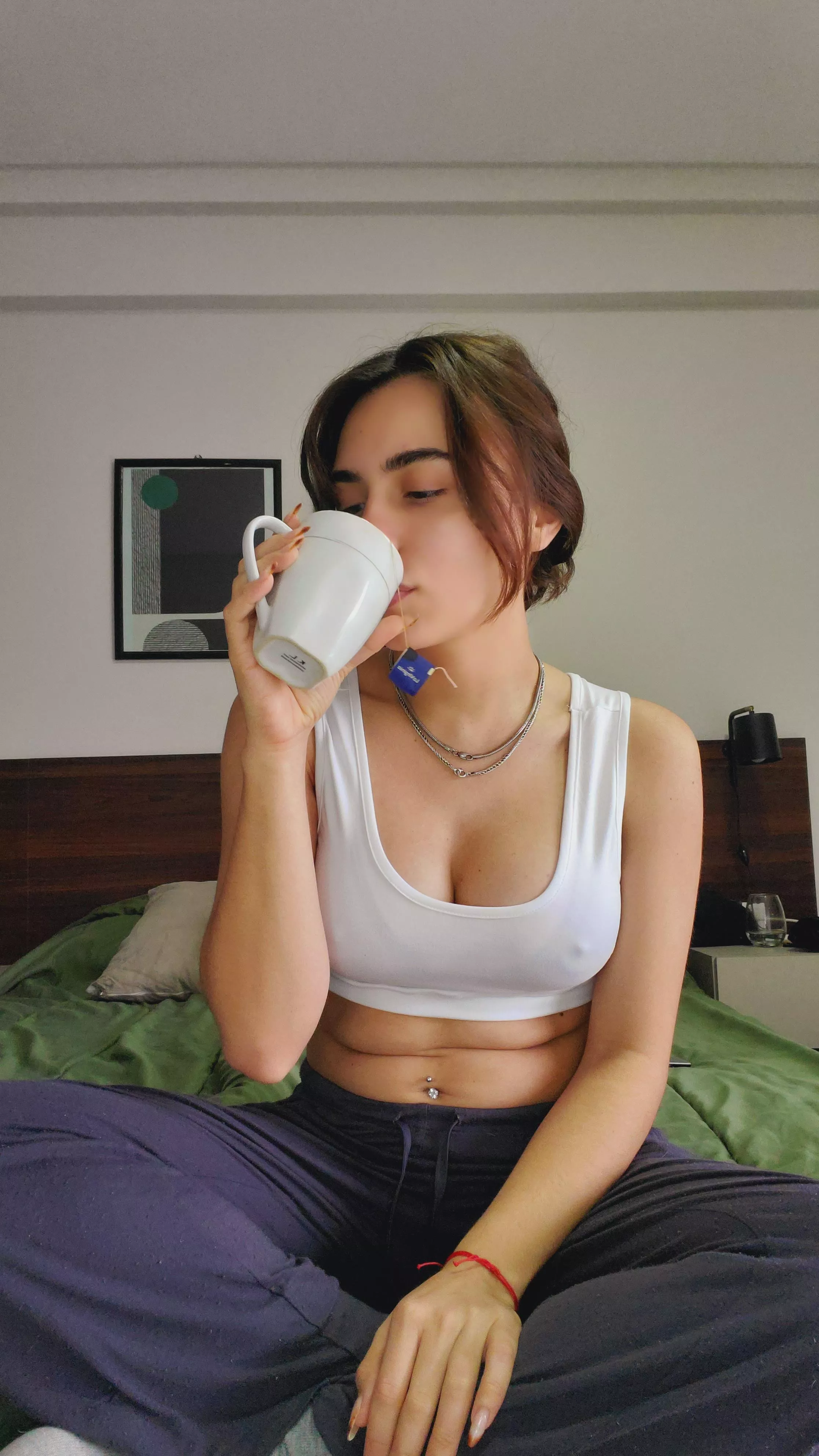 Crop top and coffee, just who I am