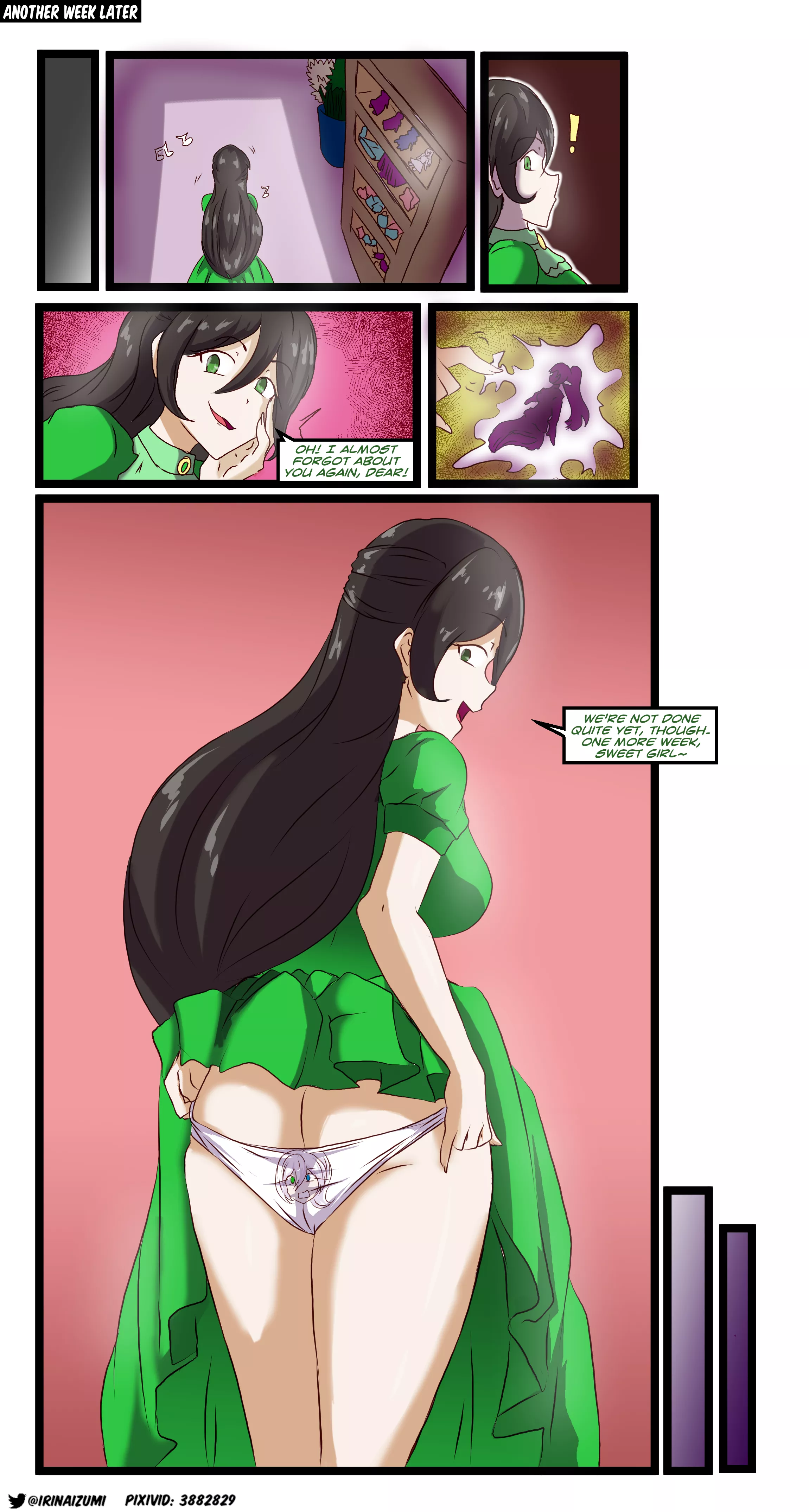 Girl is turned into clothes (and other things) after trying to steal clothes from a mannequin