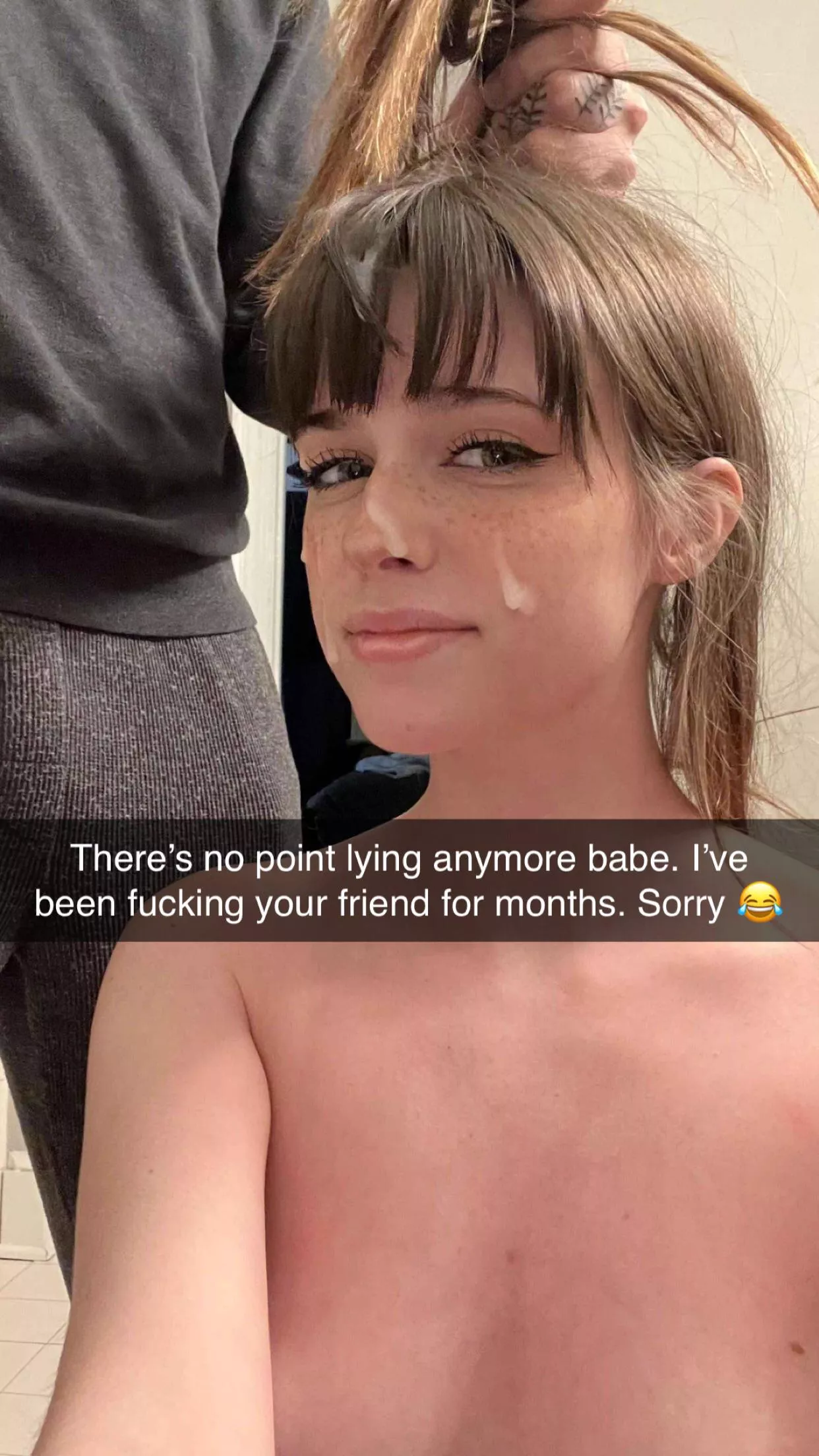 He cried all night after getting this Snapchat 😂