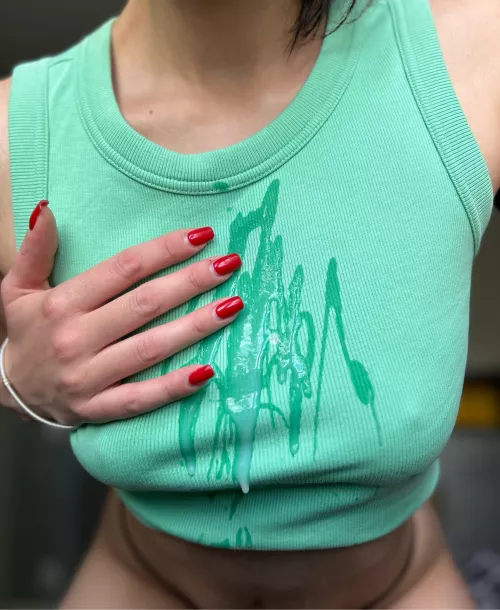 I like to get a lot of cum on my clothes