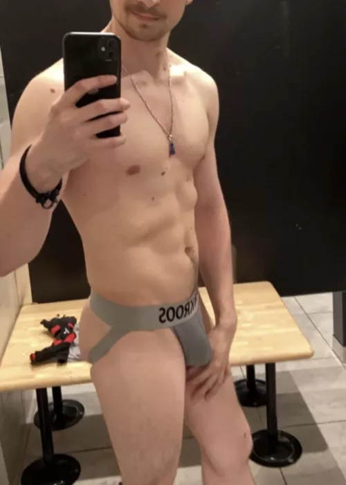 I like walking around the locker room in this