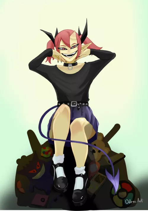 Lily, the little goth demon obsessed with objects