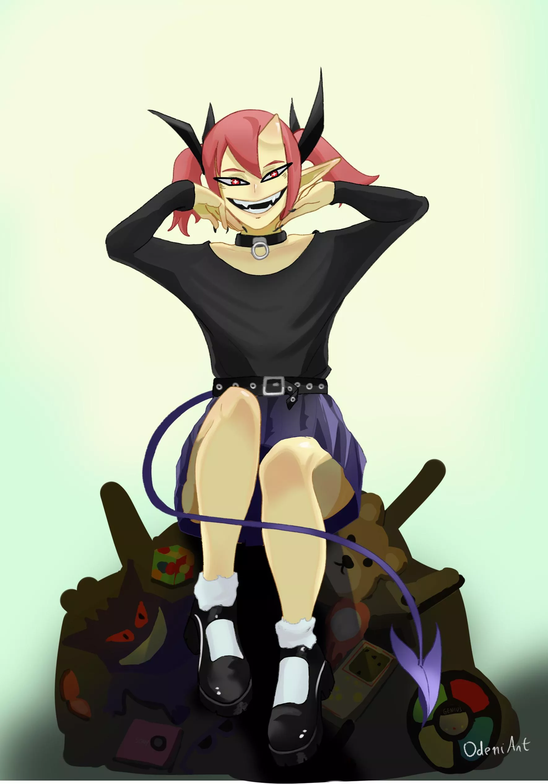 Lily, the little goth demon obsessed with objects