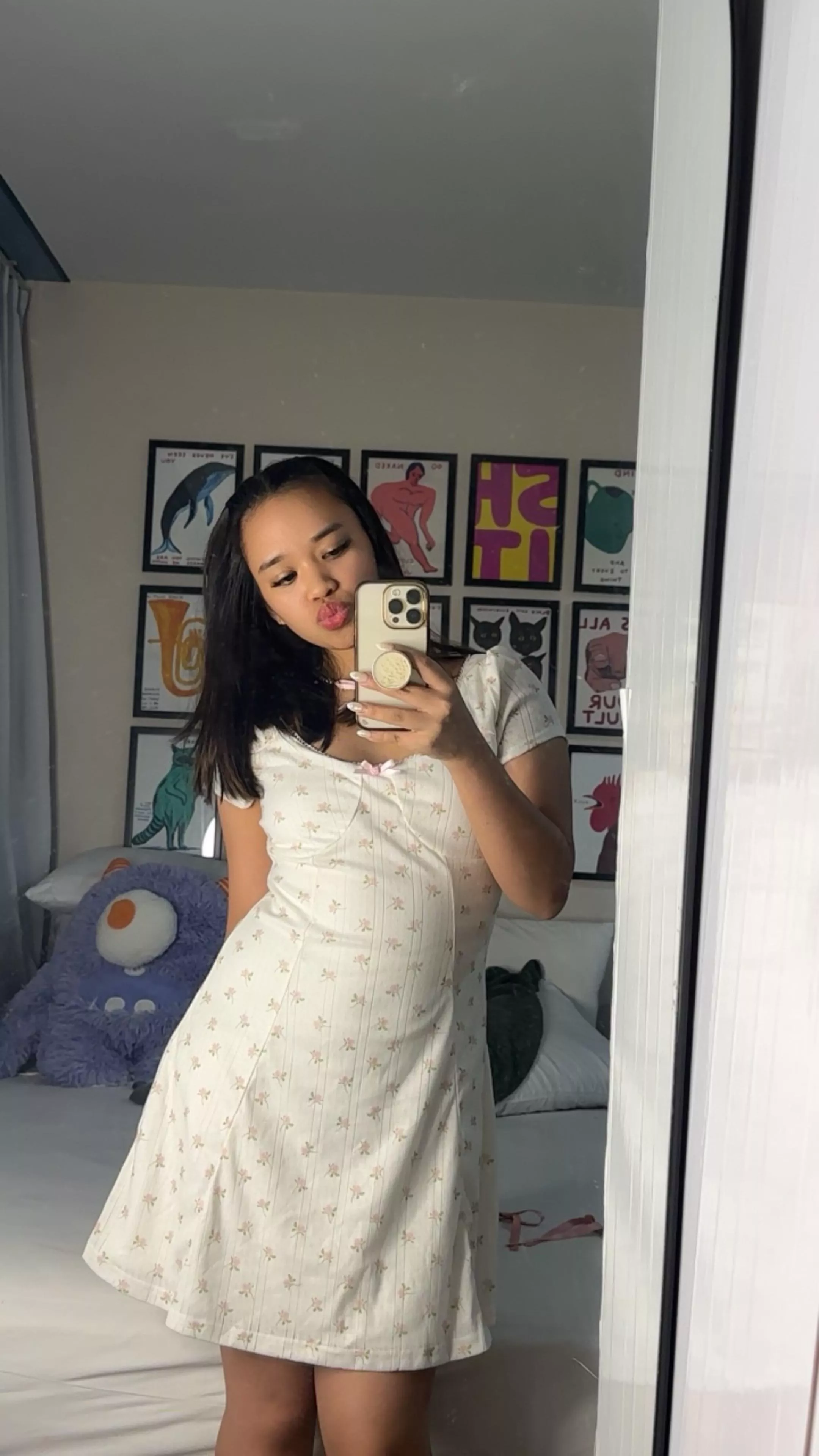 Petite girl in my new sundress