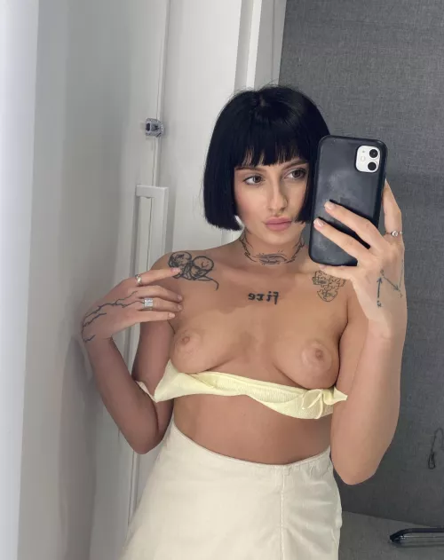 Sometimes I wish someone would suddenly come into the fitting room