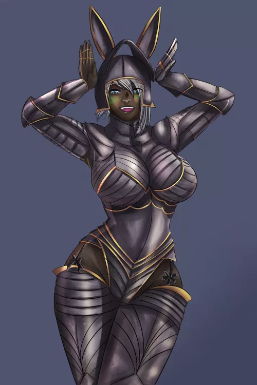 Viera in bunny girl armor (@Kaokacique)