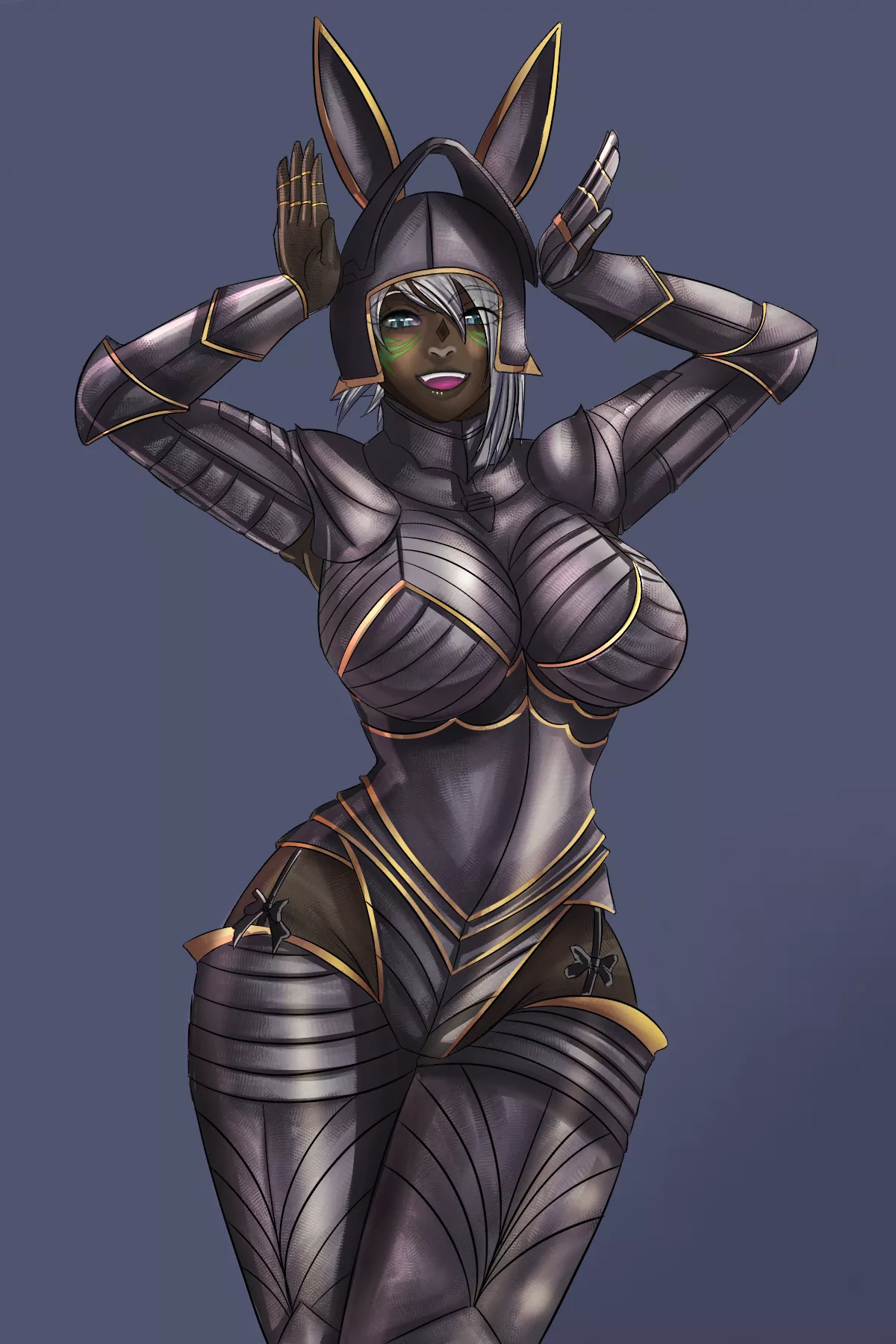 Viera in bunny girl armor (@Kaokacique)