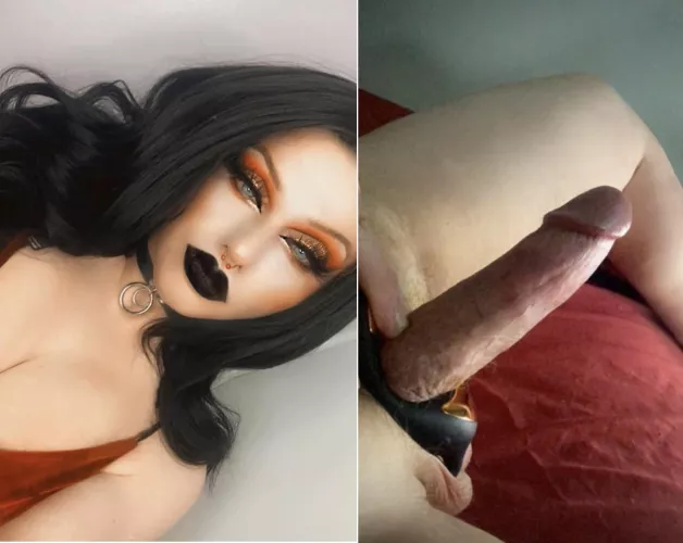 Who wants to taste my goth girl cock? 🖤