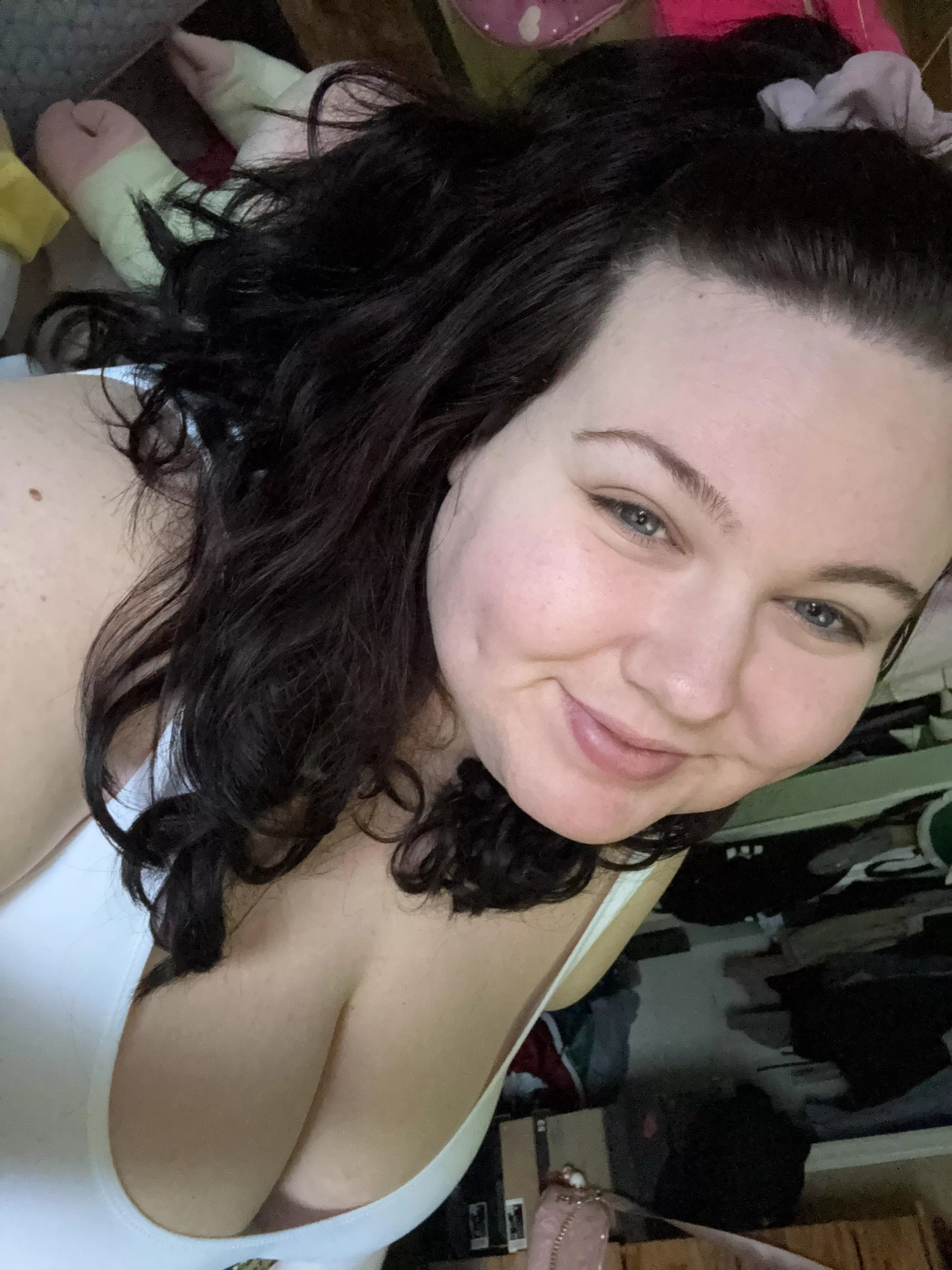 Bare face and a smile 