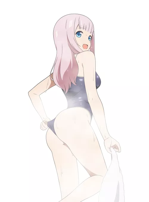 Chika Showing Off Her Ass In Her School Swimsuit (Kaguya-Sama Love Is War)