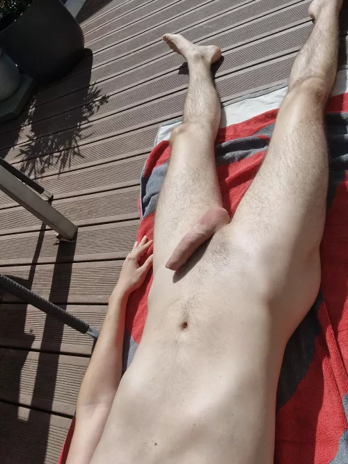 Enjoying the sun like this. Come over 