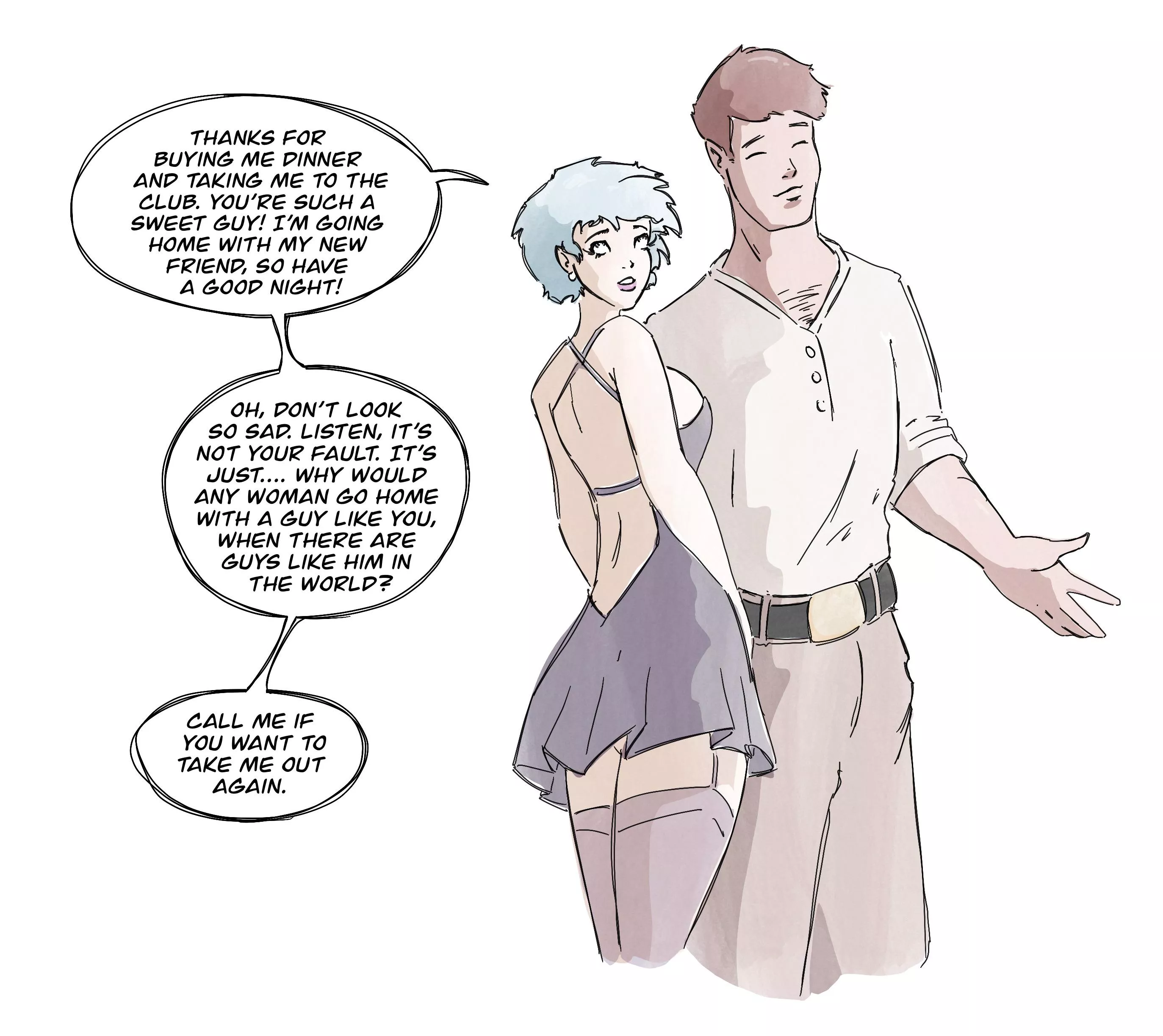 Hi all, getting back into the swing of regular drawing! You can see my safe-for-work sketches on my new instagram account Matty_Cloud_Art.