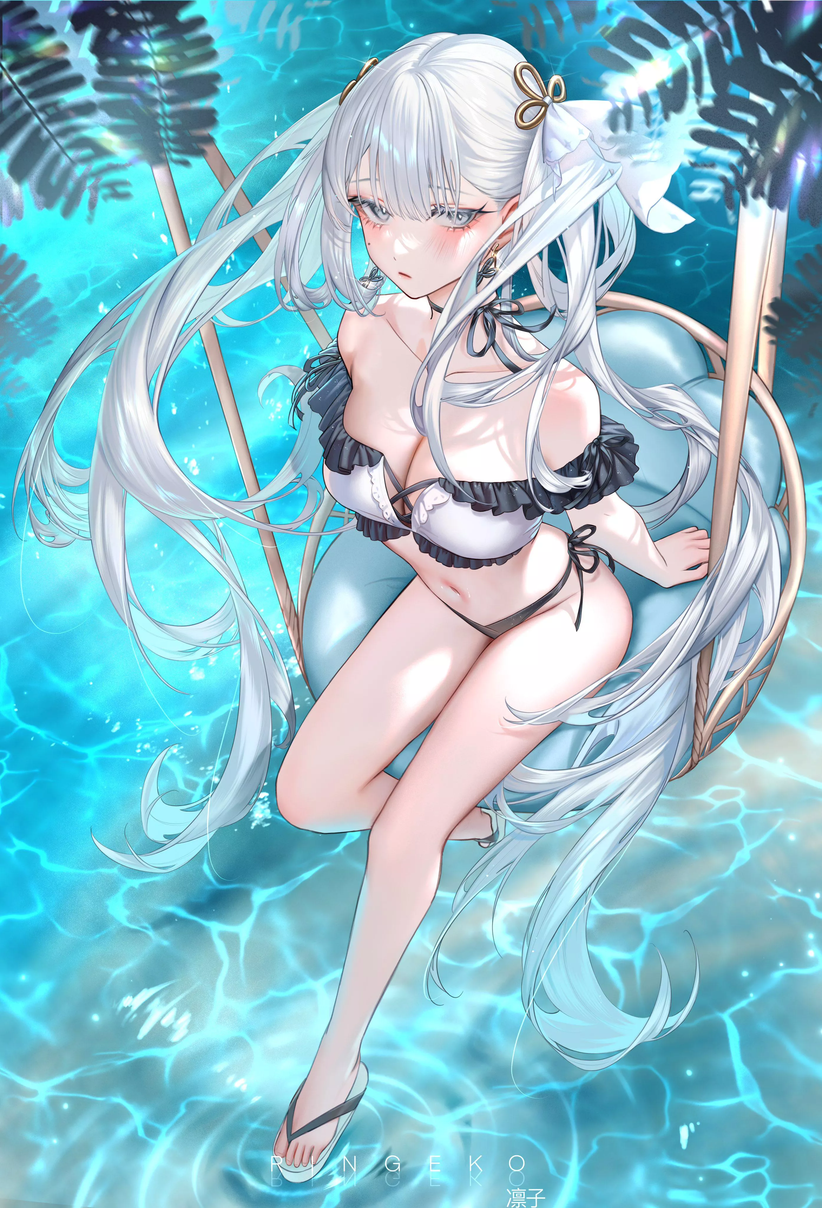 Jinhsi sitting (Ringeko / ringeko_tan) [Wuthering Waves]