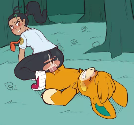 Riding pawmot's cock! [MF] (porldraws) 