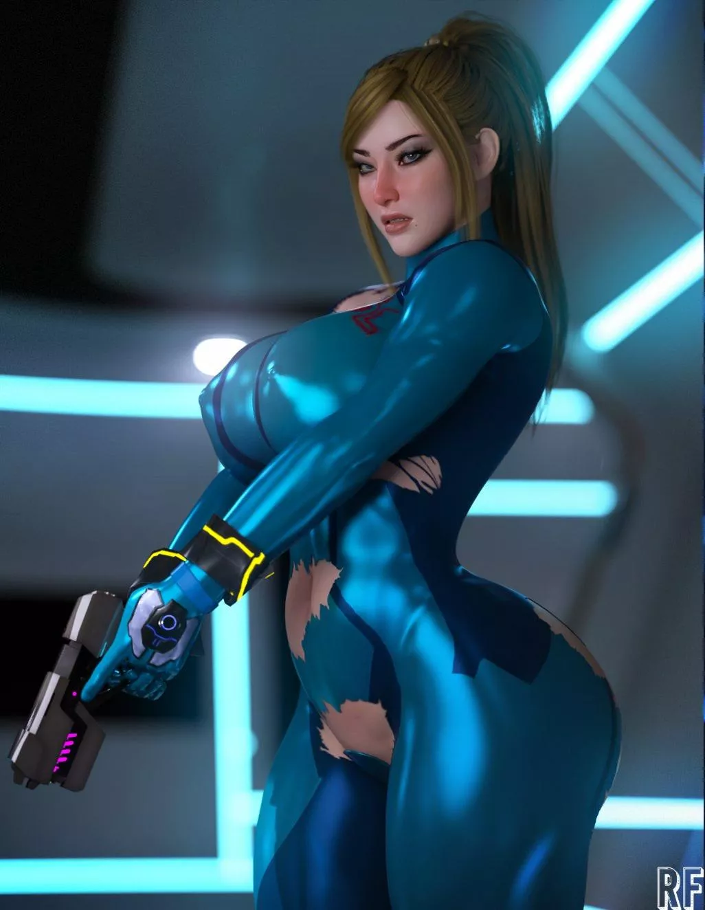 Samus Big Tits (Rude Frog 3D) 